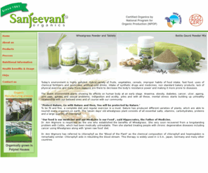 sanjeevaniorg.com: Sanjeevani Organics- Organically grown Wheatgrass Powder
Sanjeevani organics, pune, Organic certified wheatgrass, Wheatgrass Powder, Wheatgrass, Exporters of Wheatgrass Powder, Pune, Maharashtra, India, Manufacturers of International Quality Wheatgrass