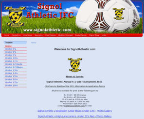 signolathletic.com: 
Signol Athletic JFC - One of the biggest junior football clubs in Stockport, age groups ranging from Under 7's to Under 17's, based in Romiley, Stockport.