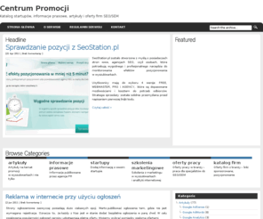 yellowbook.com.pl: Startupy, informacje prasowe i artykuły o SEO/SEM
Blog marketingowy omawiający formy reklamy w Internecie. Pozycjonowanie stron, reklama kontekstowa, płatna reklama w wyszukiwarkach i serwisach partnerskich.