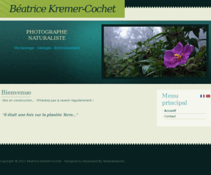 beatricekremercochet.com: Béatrice Kremer-Cochet
Photos de faune, flore, géologie et environnement par Béatrice Kremer-Cochet