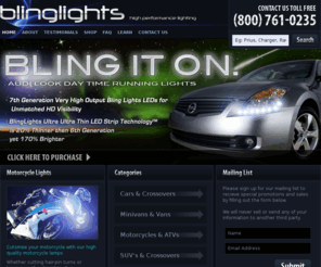 blinglights.com: Discount Car Lights | Led Car Lighting | Car fog Lights Bulbs | Aftermarket, Off Road, Strobe light, Headlight, Taillight for Cars | Car Foglamps | Fog Lamps | Driving Lights | Xenon Driving Lights | Led Driving Lamps | Fog Lights
