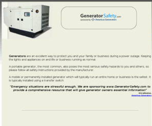 generatorsafety.com: Generator Safety
