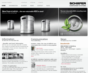 nonreturnablekeg.com: SCHÄFER Container Systems - Einweg-Keg
Schäfer Container systems - With the new non-returnable steel Keg, Schäfer created a new keg innovation exspecially for the beverage export market.