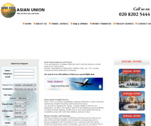 asianunion.co.uk: Asian Union - All in one place
 Our free flight comparison service compares cheap flights from 500+ airlines to help you find the perfect flight at the lowest price, quickly and easily.Special deals on over 600 airlines,200000 routes to 5000 airports