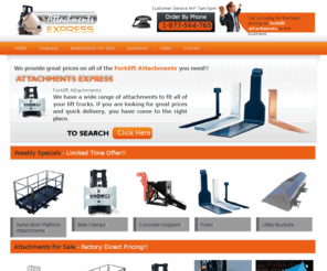forkliftattachmentscalifornia.com: Forklift Attachments in California
We sell 1000's of different attachments for every brand of forklift on the market.  Our staff is very helpful in ensuring that you get the right attachment for the job you are trying to accomplish.