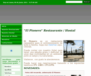 hostalelpionero.com: El Pionero
Restaurante, Hostal El Pionero