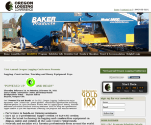 oregonloggingconference.com: Oregon Logging Conference | Home | www.oregonloggingconference.com
The largest logging equipment show in North America