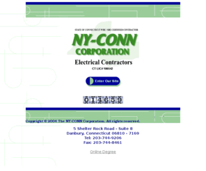 ny-conn-electric-inc.biz: ny-conn corporation
Certified WBE Electrical Contractor Specializing in Commercial, Industrial, Residential, Traffic Signalization, Highway Illumination, Design Build Data & Fiber Optics Projects.