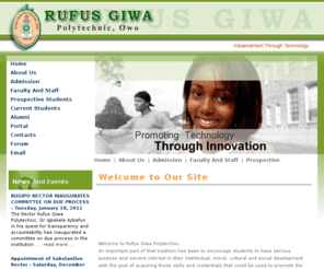 rufusgiwapoly.com: Welcome to Rufus Giwa Polytechnic, Owo
My Website