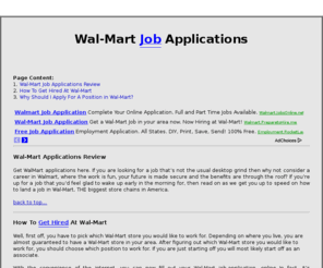 walmartjobapplications.net: Wal-Mart Job Applications
