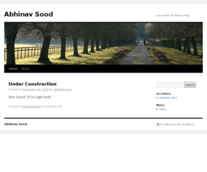 abhinavsood.com: Abhinav Sood | Just another WordPress weblog
