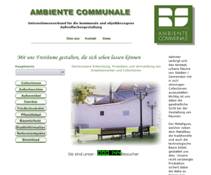 ambientecommunale.com: Ambiente Communale
Ausstattungselemente fr ffentliche Auenrume und das private Hausumfeld, von der Mblierung bis zur Beleuchtung in Standartprodukten und Sonderanfertigungen. Friedhofskultur und Tierbestattung