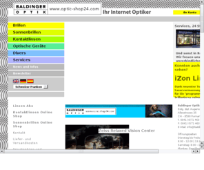 optik-shop24.com: optic-shop24 Baldinger Optik AG olineshop für Linsen, Sonnenbrillen und optische Geräte, einkaufen, Preisverglaich, SSL geschützt
