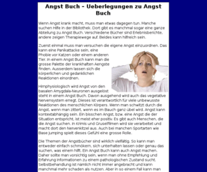 angstbuch.com: Angst Buch – Ueberlegungen zu Angst Buch
Zum Thema Angst Buch, das sich auseinandersetzt mit Angst Buch, in dem beschrieben wird alles über Angst Buch. Wenn Angst krank macht, muss man etwas dagegen tun. 