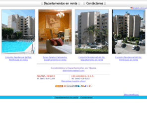 condominiostijuana.com: .:  Renta de departamentos condominios amueblados en Tijuana :.
Ofrecemos renta de departamentos y condominios amueblados en Tijuana