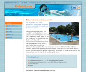 freibad-lieme.de: Freibad Lieme - Home
Das Freibad Lieme für Jung und Alt - Freibadverein Lieme e.V.  seit 1999