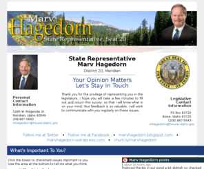 marvhagedorn.com: Idaho State Representative Marv Hagedorn
