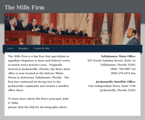 mills-appeals.com: The Mills Firm - Home
The Mills Firm - Appellate law firm of John S. Mills in Jacksonville, Florida