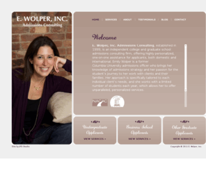 ewolperinc.com: ewolperinc.com
E. Wolper, Inc. provides highly personalized admissions consulting services for college, business and other graduate programs.