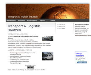 tlb-gollmer.com: Transport & Logistik Bautzen
Transport & Logistik Bautzen - Thomas Gollmer