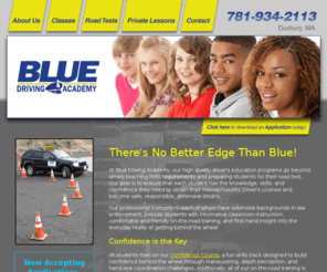 drivewithblue.com: Blue Driving Academy - Duxbury, Massachusetts
At Blue Driving Academy, our high quality driver's education programs go beyond simply teaching RMV requirements and preparing students for their road test.