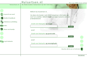 huisartsen.nl: Huisartsen.nl - De Nederlandse huisartsen op het Internet
