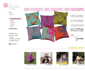 labeletterose.com: la belette rose
 Ethic, cosy, slightly punkâ¦ Meet la belette rose and its totes, handknitted scarves, purses, tees, shopping bags and plushes. Enjoy!