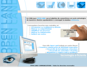 liderando.com: Open Land Communications, diseño web, aplicaciones,soluciones coaching,e-bussines,e-learning,identidad corporativa,alojamiento,dominios
diseño web, aplicaciones,soluciones coaching,e-bussines,e-learning,identidad corporativa,alojamiento,dominios