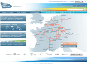 railteam.fr: Railteam - Voyagez facilement à grande vitesse en Europe
Railteam associe les principaux services ferroviaires à grande vitesse d'Europe pour rendre vos voyages encore plus simples, confortables et agréables.