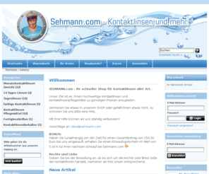 sehmann.com: Sehmann Kontaktlinsen Shop
Sehmann.com - Ihr zuverlässiger Partner für Kontaktlinsen und Pflegemittel