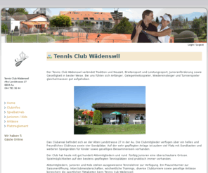 tc-waedenswil.ch: Tennis Club Wädenswil
Tennisclub Wädenswil