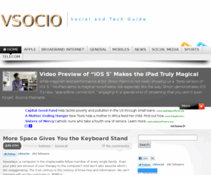 vsocio.com: Vsocio - Social and Tech Guide
Browse latest articles on many Tech, It, Sports and Social News.