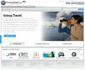 cenurse.com: Group Travel | Montrose Travel
Group Travel made easy! We can concentrate on the content of your meeting, your golf game on your incentive trip. 40 years of experience behind us.