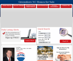 resultswithpmilam.com: Greensboro, Summerfield, and Oak Ridge,  Real Estate - Paul  Milam
Greensboro,  real estate and homes for sale in Summerfield and Oak Ridge. Your Greensboro  real estate resource center, find MLS listings, condos and homes for sale in Greensboro 