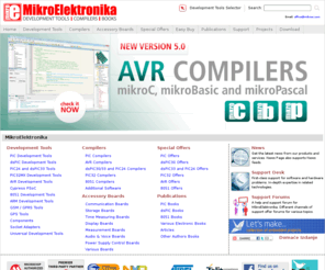 oledtools.com: MikroElektronika - Development tools, Compilers, Books
MikroElektronika offers development tools, compilers(mikroC, mikroBasic, mikroPascal), accesory boards, books for PIC, dsPIC30, PIC24, dsPIC33, PIC32, PSoC, AVR, 8051, ARM, microcontrollers, GSM, GPRS, GPS