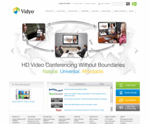 vidyointerview.com: Video Conferencing | Video Teleconferencing  | Personal Telepresence Systems | Vidyo
 Vidyo - business video conferencing systems and software. Multipoint HD video communications from the conference room to the desktop over converged IP networks. PC video conferencing with H.264 scalable video coding.