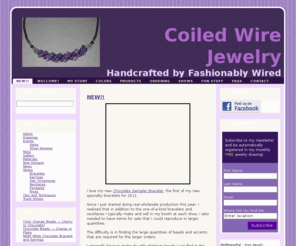 coiledwirejewelry.com: Welcome to Fashionably Wired!
Coiled Wire Jewelry - Handcrafted by Fashionably Wired