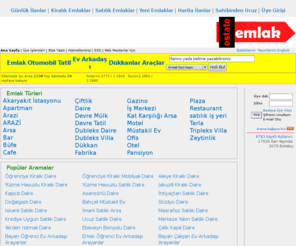 emlakestate.com: 6-Adalar Emlak Yatırım Danışmanlığı / Site Adresi: www.bindolar.com/adalaremlak
Binlerce emlak ilanı yayınlanmakta olan ücretsiz emlak sitemizde bedava emlak ilanınızı yayınlayabilirsiniz. İnternet şubenizi bedava oluşturabilirsiniz.