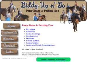 giddy-upngo.com: Giddy-Up n' Go
Giddy-up N' Go Pony Rides and Petting Zoo