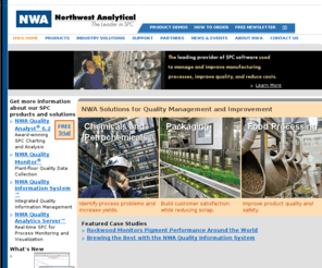 nwasoft.com: Statistical Process Control (SPC) Software - Northwest Analytical, Inc.
Northwest Analytical (NWA) develops statistical process control (SPC)  and quality analysis software for analyzing and improving manufacturing processes and product quality. Use standalone or integrate within your MES and ERP system for comprehensive manufacturing analytics.