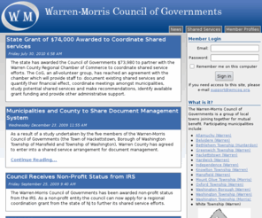 wmcog.org: Warren-Morris Council of Governments NJ
The Warren-Morris Council of Governments is a group of local towns joining together for mutual benefit.  The towns include Allamuchy, Greenwich Township, Hackettstown, Independence, Knowlton Township, Mansfield, Washington Borough, Washington Township (Warren) and Washington Township (Morris).