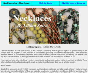 lillianspiro.com: Necklaces by Lillian Spiro
Necklaces designed by artist Lillian Spiro