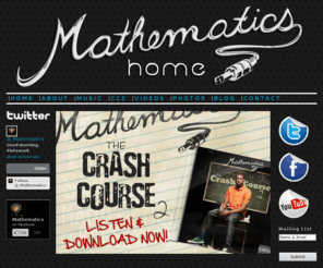 mathematicsmusic.com: Mathematics Music - Mathematics Music
Mathematics Music - Official Website of Baltimore Recording Artist, Mathematics. Bio - Photos - Music - Videos - Blog