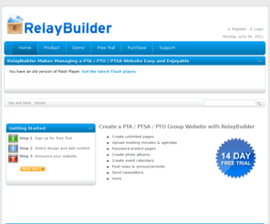 relaybuilder.com: PTA Website Builder / PTA Web Site Builder
Relay PTA & PTO website builder. Create a PTA, PTSA, PTO, or parent association website in minutes.