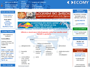 ecomy.com: www.ecomy.com - Strumenti Reali per il Mercato
ECOMY - Real Market Tools - Strumenti Reali per il Mercato