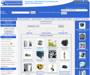 acquamarket.com: AGUAMARKET: CENTRO DE NEGOCIOS - Tratamiento de Agua - Water Treatment
Aguamarket, Todo para el agua y más..., en un solo lugar. Venta de productos y servicios para la industria del agua latinoamericana