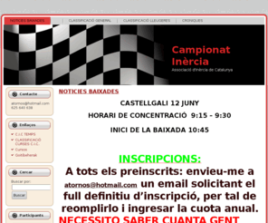 campionatinercia.com: baixades de carretons - Campionat Inèrcia Catalunya
Campionat d'Inèrcia de Catalunya - tota la informació sobre el campionat: dates de les competicions, baixades, classificacions...