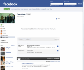 carridale.com: Incompatible Browser | Facebook
 Facebook is a social utility that connects people with friends and others who work, study and live around them. People use Facebook to keep up with friends, upload an unlimited number of photos, post links and videos, and learn more about the people they meet.