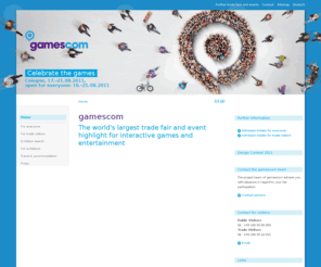 gamescom-cologne.com: gamescom | Home
Koelnmesse - we energize your Business