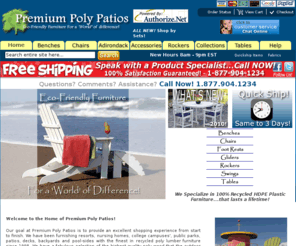 premium-poly-patios.net: Polywood Furniture Store * Buy Polywood Outdoor Furniture * Poly-wood
Poly-Lumber-Furniture >  Online Polywood Furniture Store providing Cheap Polywood Outdoor Furniture, Outdoor Patio Furniture, Outdoor Wood Furniture.